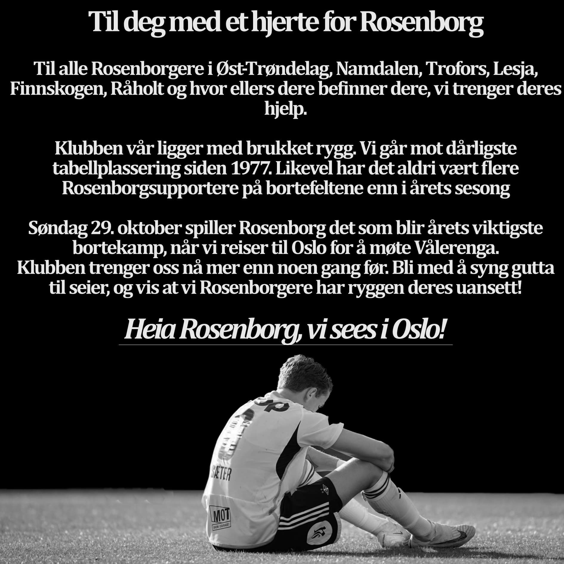 Til deg med et hjerte for Rosenborg